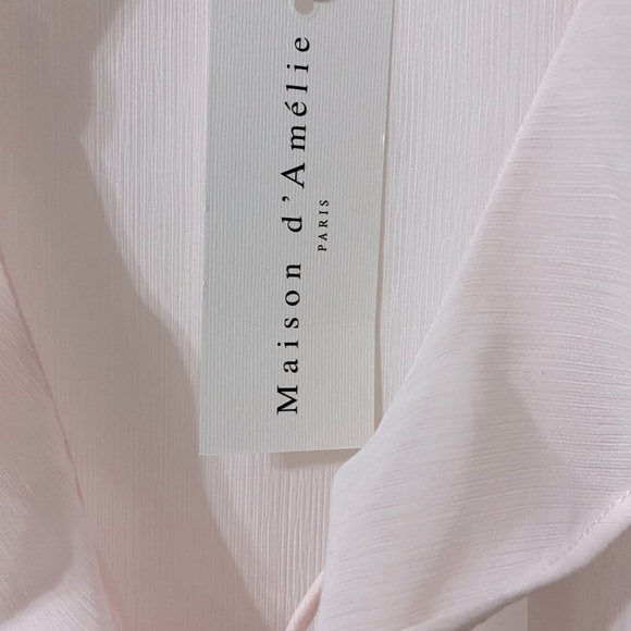 Tied Sheer Blouse. NWT - Picture 2 of 10